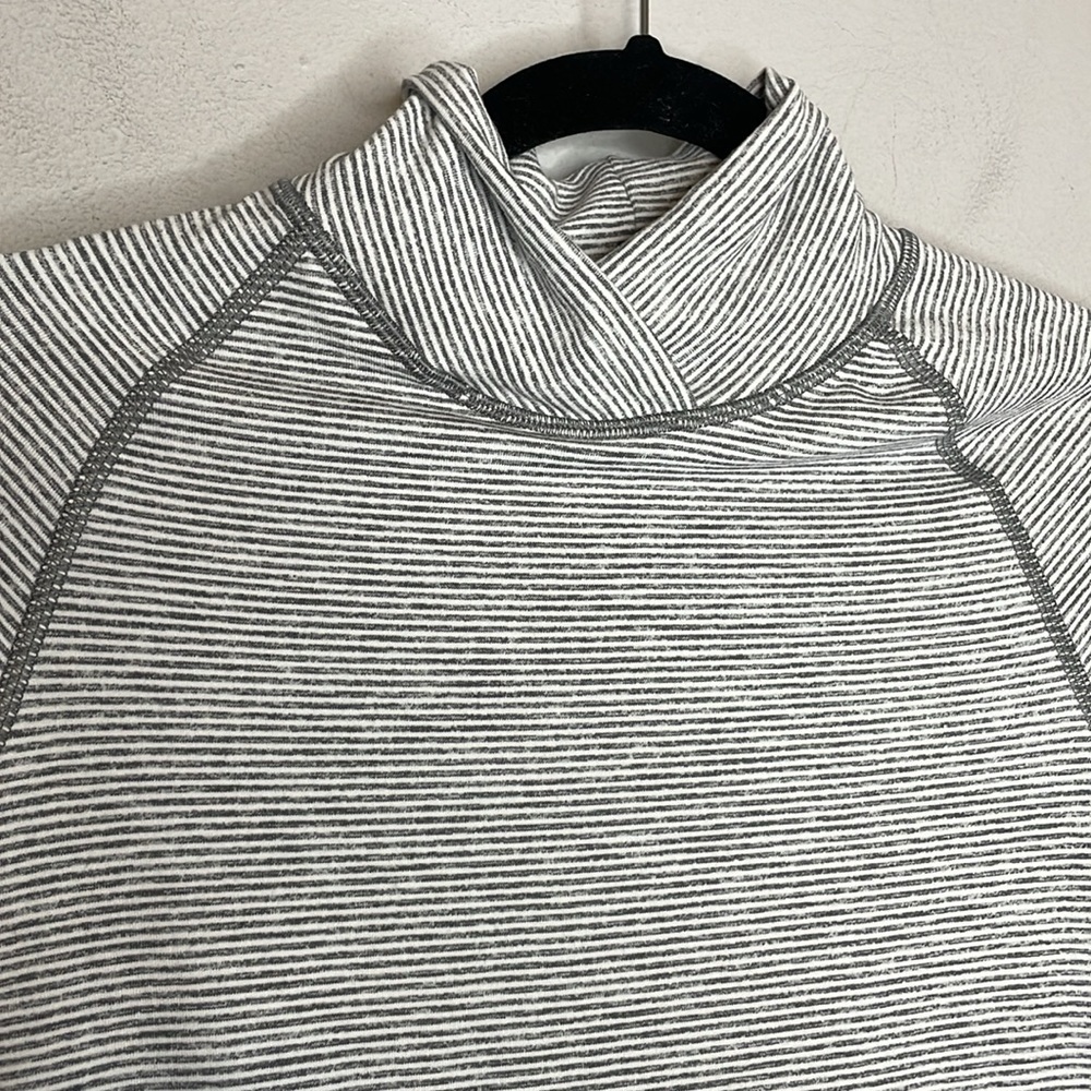Lululemon | Warm Your Core Striped Long Sleeve Peplum Mock Neck - Picture 3 of 5